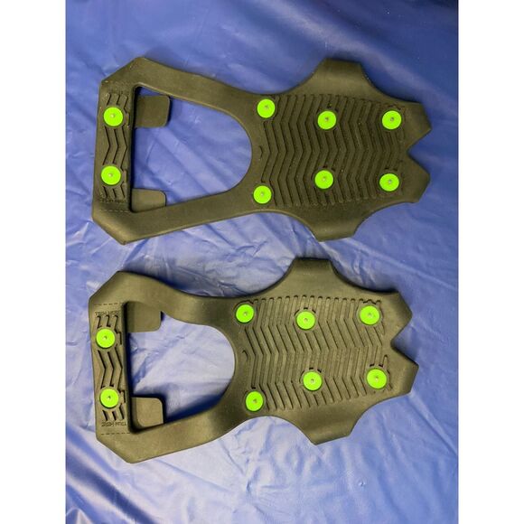 Medium Jordan Raid Anti-Slip Ice Snow Grip Traction Cleats with Neon Green Studs - Picture 1 of 3
